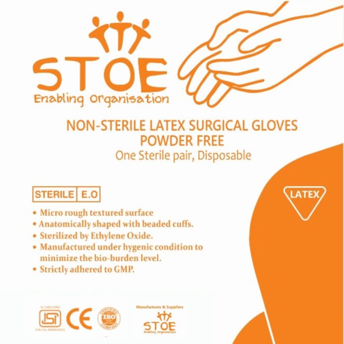 Stoe Latex Surgical Gloves Powder Free Non-sterile