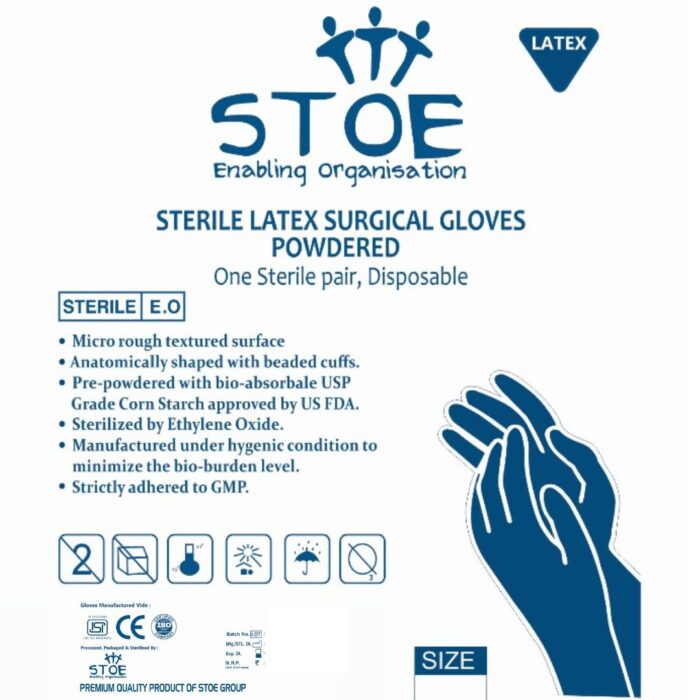 Stoe Sterile Powdered Surgical Gloves Stoe Sterile Powdered Surgical Gloves