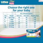 Little's Baby Diapers S Size (Small) Pants Style size chart