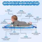 Leakproof baby tummy time water mat for newborn