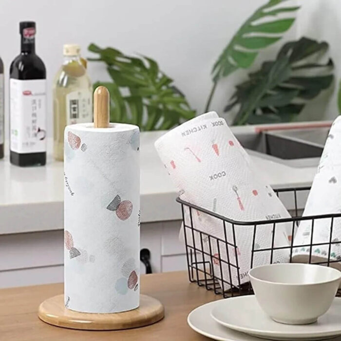 Reusable and washable kitchen tissue roll