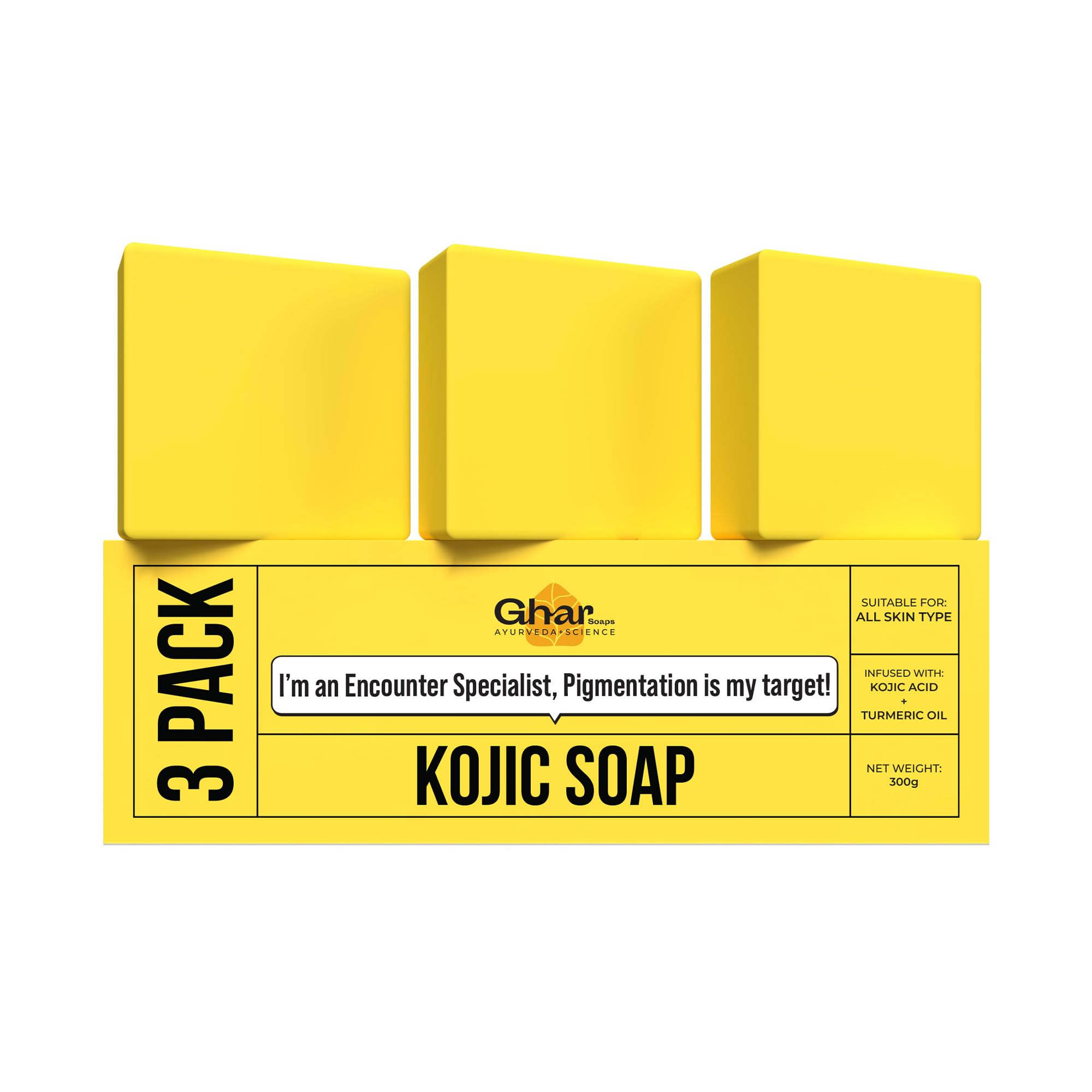 GHAR SOAPS Kojic Acid 2% Soap with Niacinamide