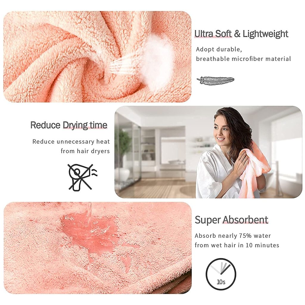 Bath Towel Hair Dry Cap Salon