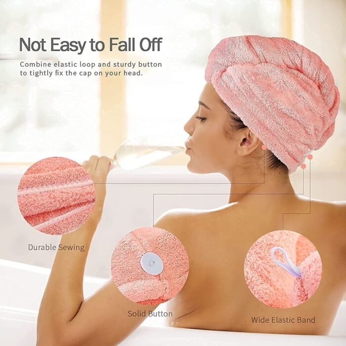 Hair-Drying Bathrobe Microfiber