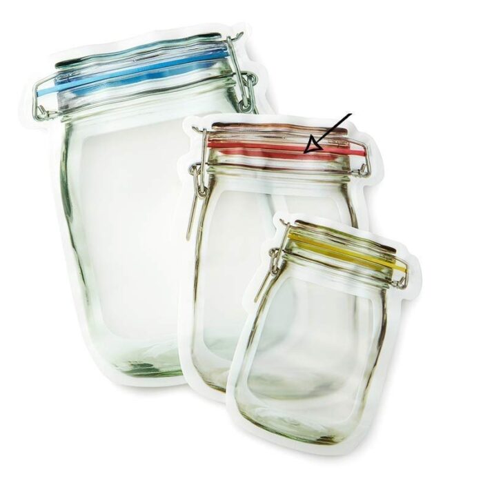 Jar Shaped Ziplock Bags Jar Shaped Ziplock Bags
