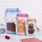 Mason Jar Shaped Ziplock Bags