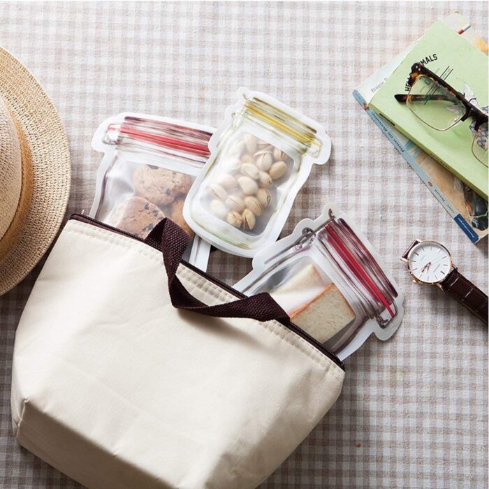 Transparent Stand-Up Pouches for Food Storage Transparent Stand-Up Pouches for Food Storage