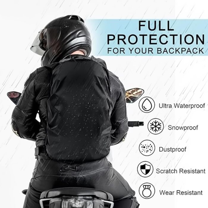 Waterproof Backpack Rain Cover with Storage Pouch Waterproof Backpack Rain Cover with Storage Pouch
